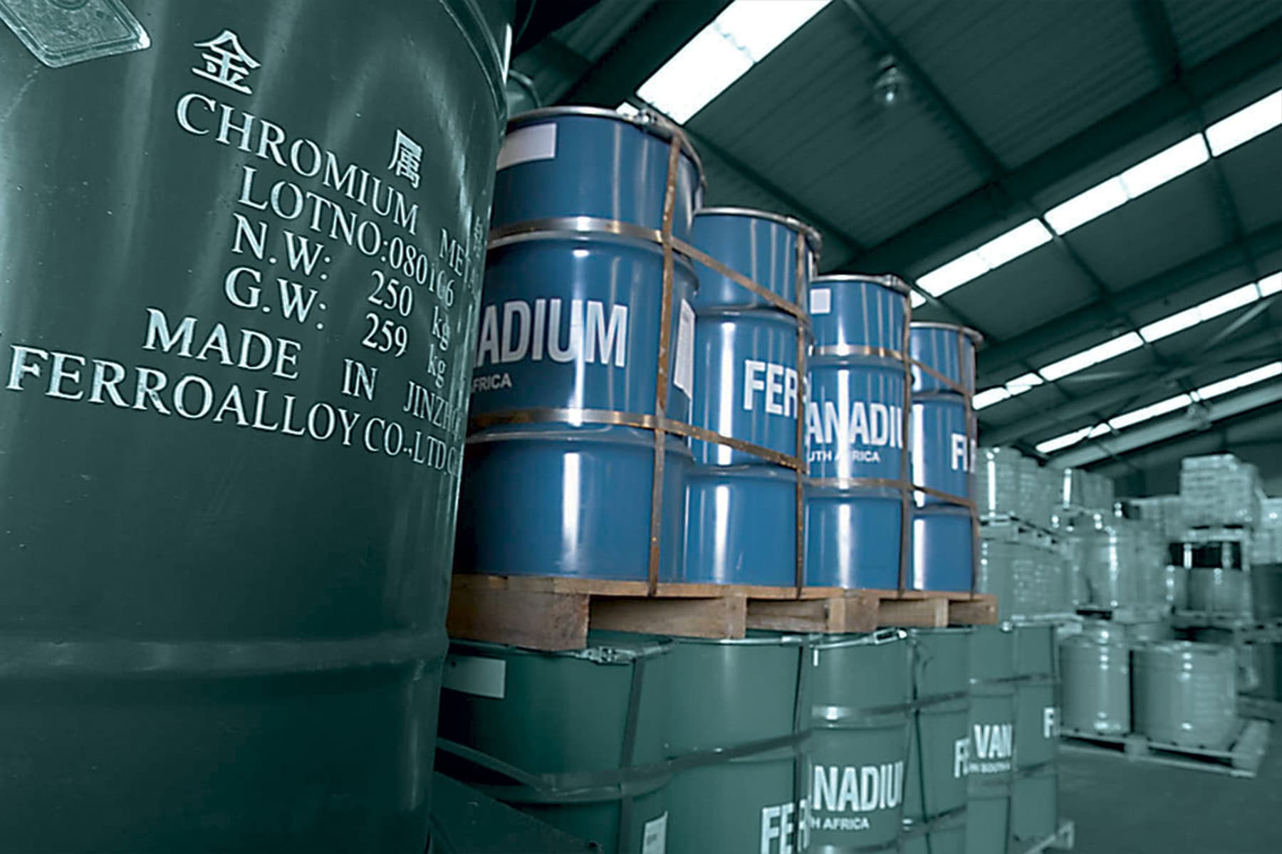 Ferroalloys barrels