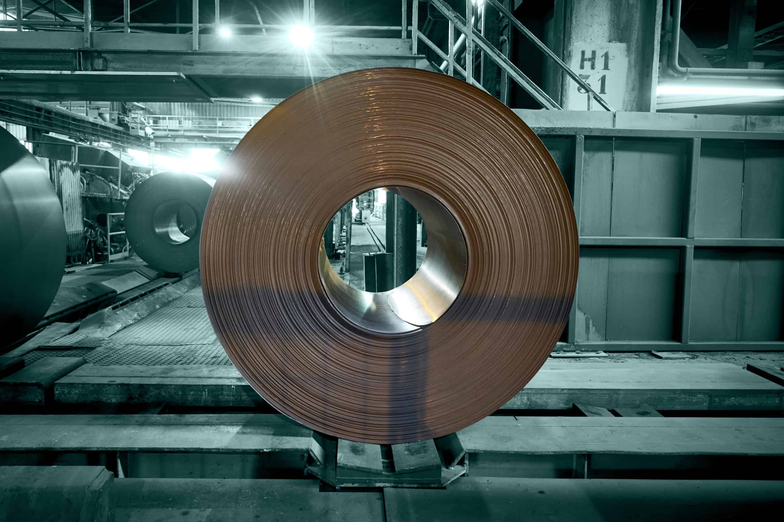 Finished rolled steel coil